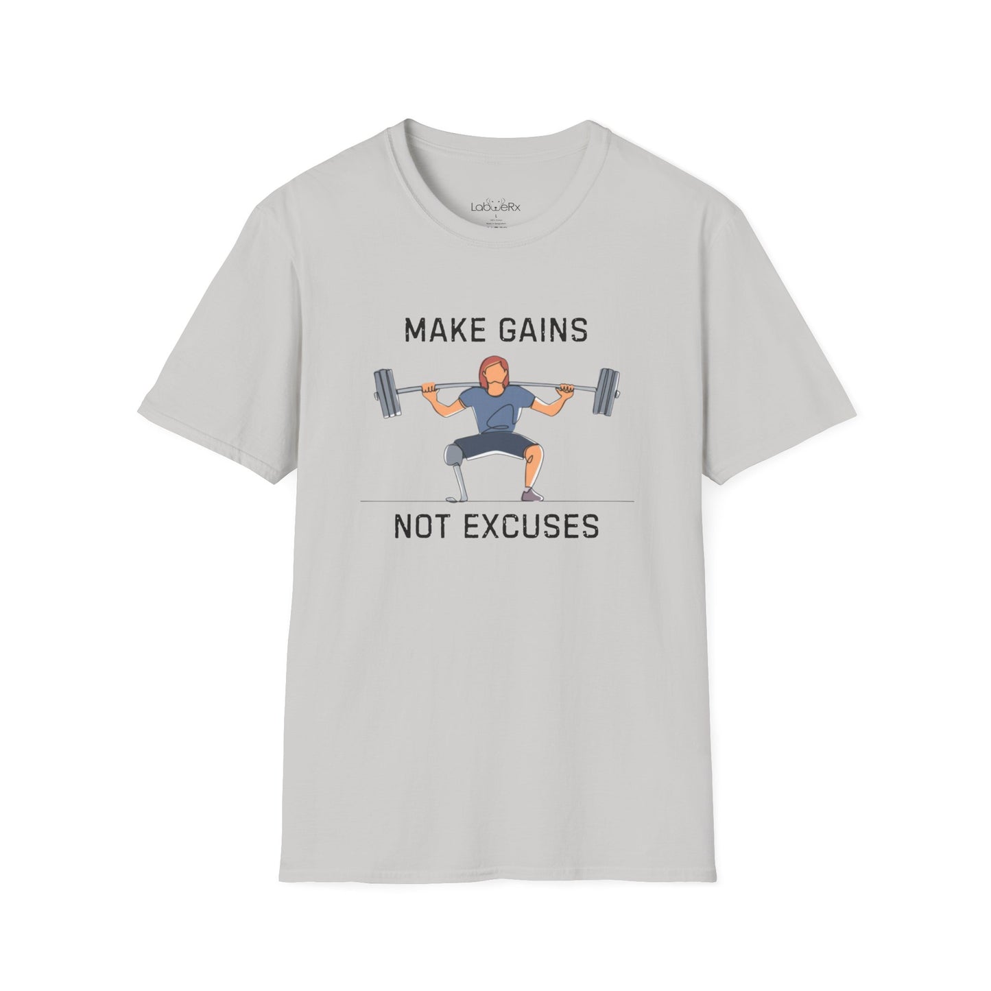 MAKE GAINS NOT EXCUSES Female Competition Team T-Shirt - Unisex