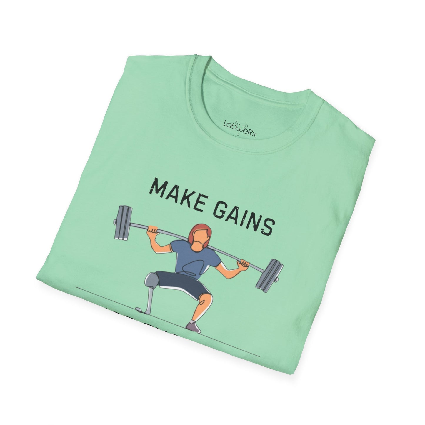 MAKE GAINS NOT EXCUSES Female Competition Team T-Shirt - Unisex