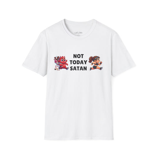 NOT TODAY SATAN (FEMALE) Male Competition Team T-Shirt - Unisex