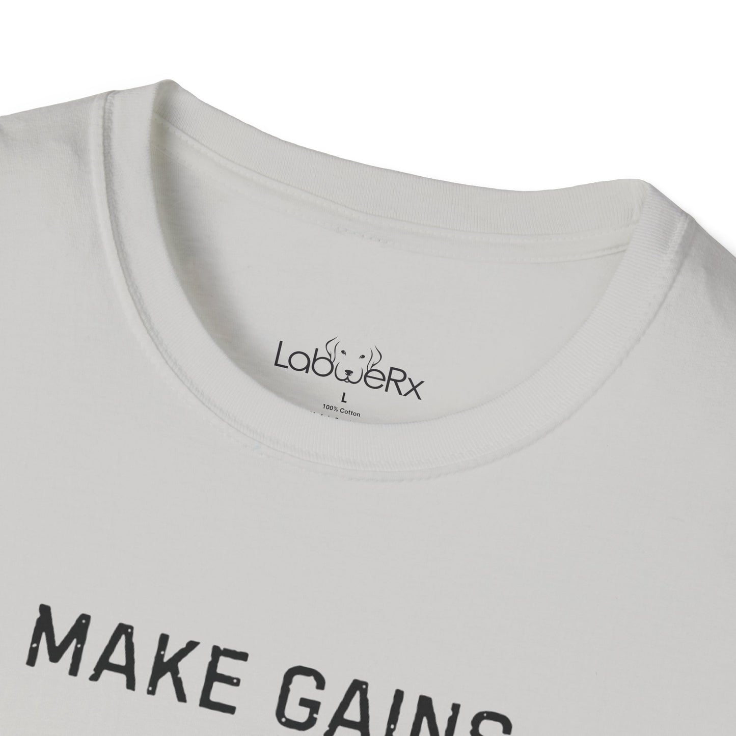 MAKE GAINS NOT EXCUSES Female Competition Team T-Shirt - Unisex
