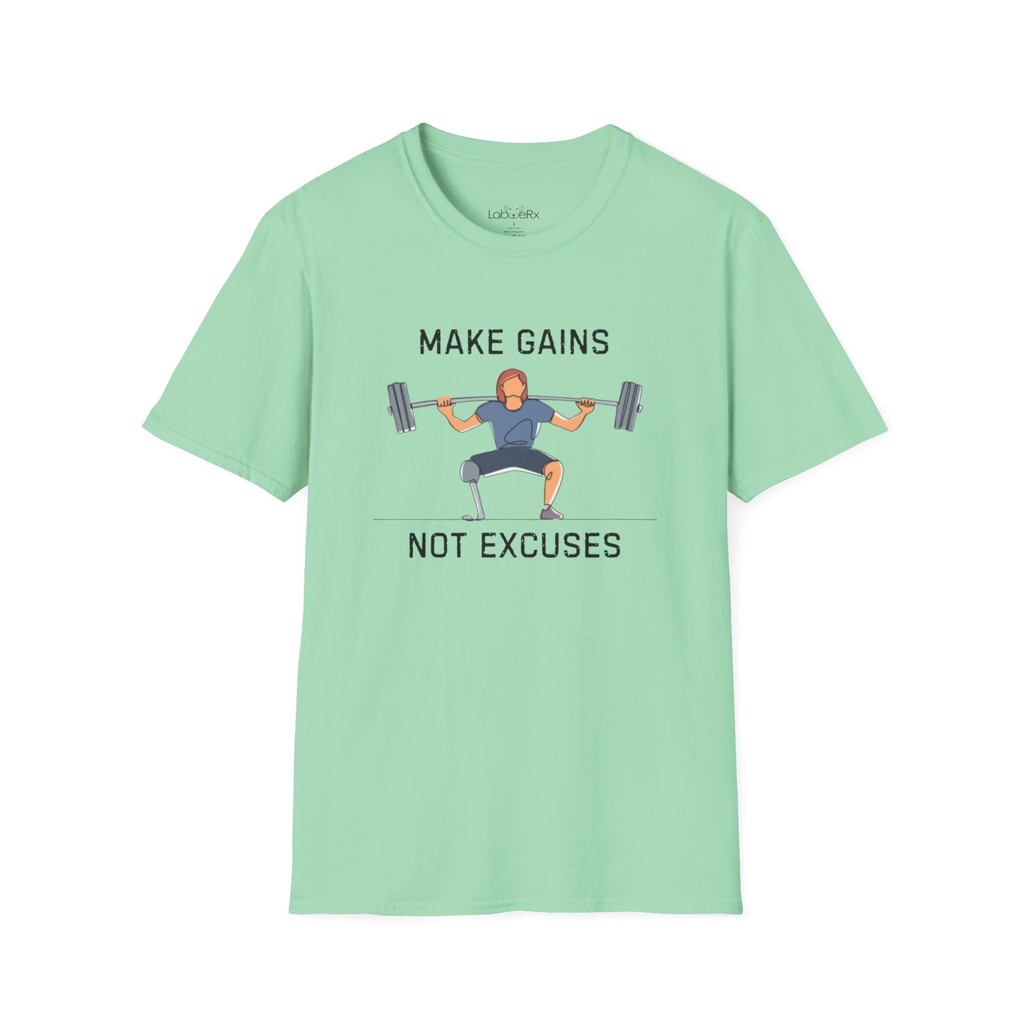 MAKE GAINS NOT EXCUSES Female Competition Team T-Shirt - Unisex
