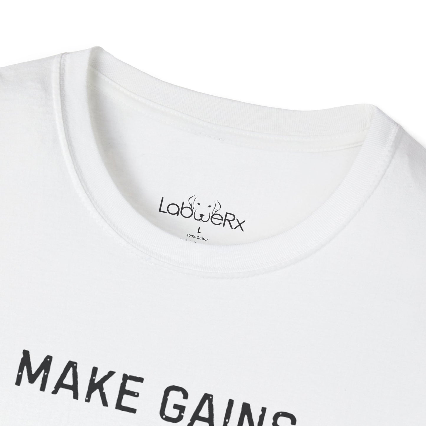 MAKE GAINS NOT EXCUSES Female Competition Team T-Shirt - Unisex