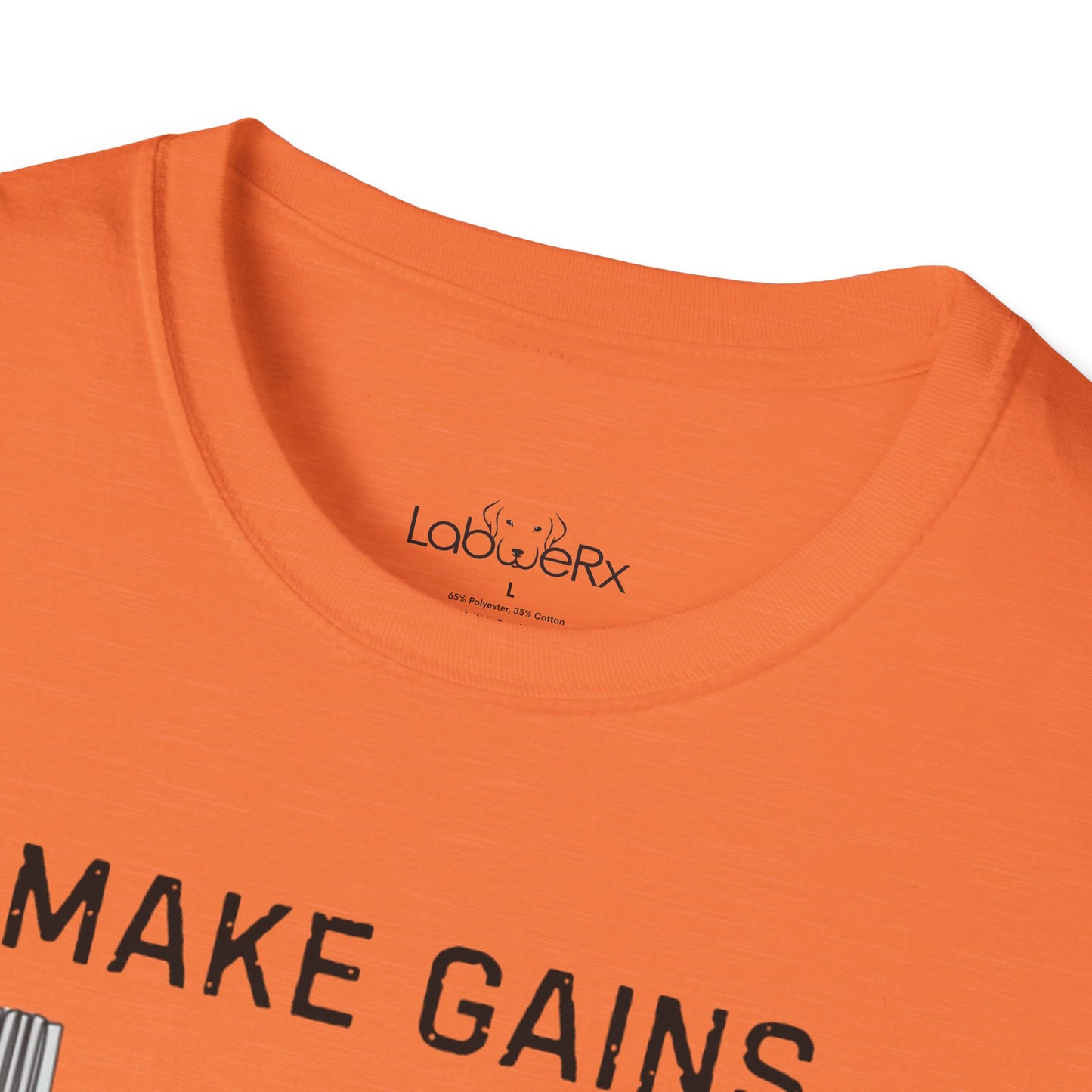 MAKE GAINS NOT EXCUSES Male Competition Team T-Shirt - Unisex