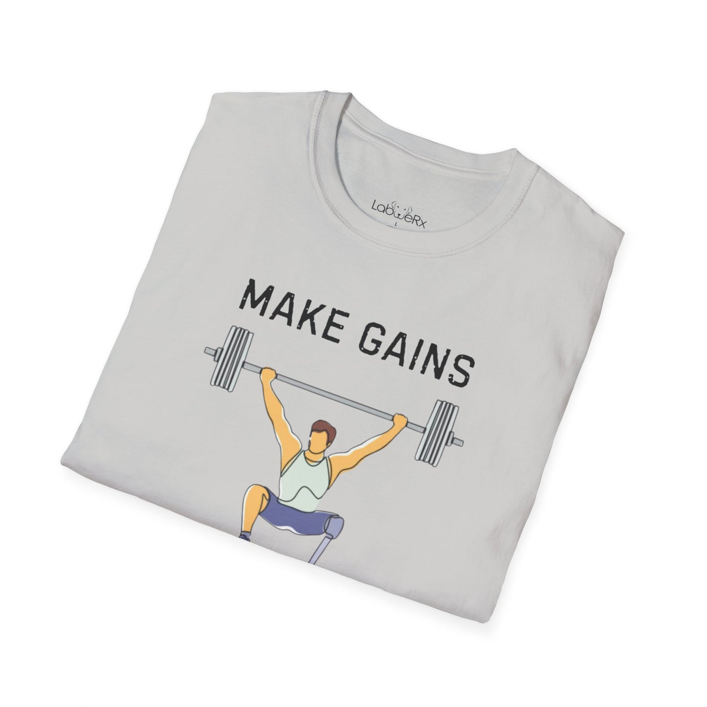 MAKE GAINS NOT EXCUSES Male Competition Team T-Shirt - Unisex
