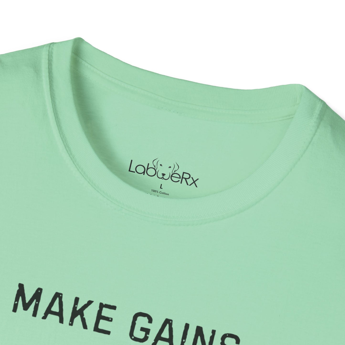 MAKE GAINS NOT EXCUSES Female Competition Team T-Shirt - Unisex